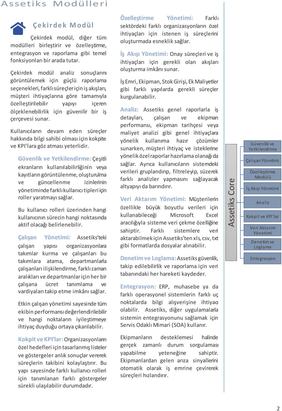 ölçeklenebilirlik için güvenilir bir iş çerçevesi sunar. Kullanıcıların devam eden süreçler hakkında bilgi sahibi olması için kokpite ve KPI lara göz atması yeterlidir.