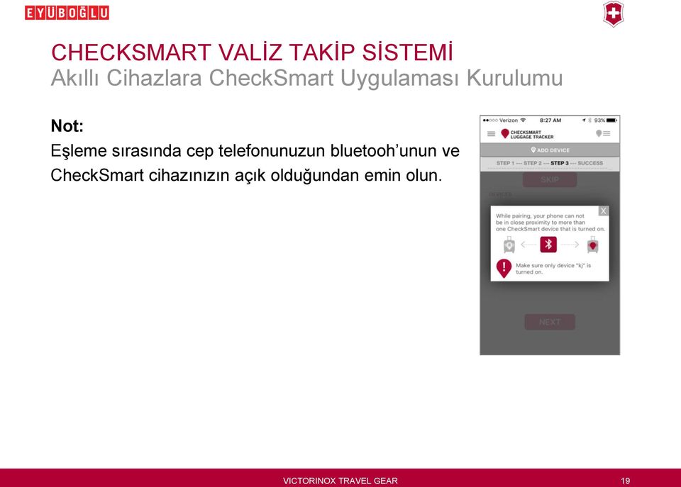 telefonunuzun bluetooh unun ve CheckSmart