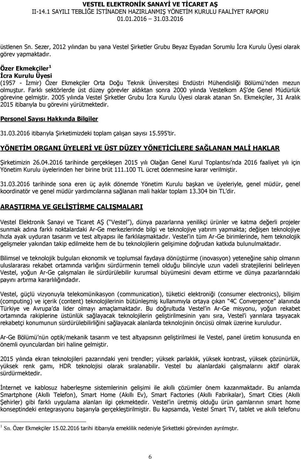 Farklı sektörlerde üst düzey görevler aldıktan sonra 2000 yılında Vestelkom AŞ de Genel Müdürlük görevine gelmiştir. 2005 yılında Vestel Şirketler Grubu İcra Kurulu Üyesi olarak atanan Sn.