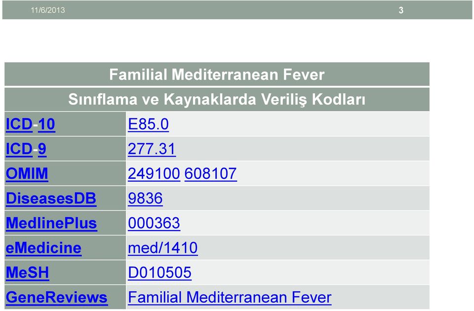 31 OMIM 249100 608107 DiseasesDB 9836 MedlinePlus 000363