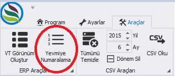 4. Yevmiye Numaralama Yevmiye madde numarası yevmiye defterinde olması gereken ve hesap dönemi başında 1 den başlatılan ve hesap döneminin sonuna kadar müteselsil devam eden bir sıra