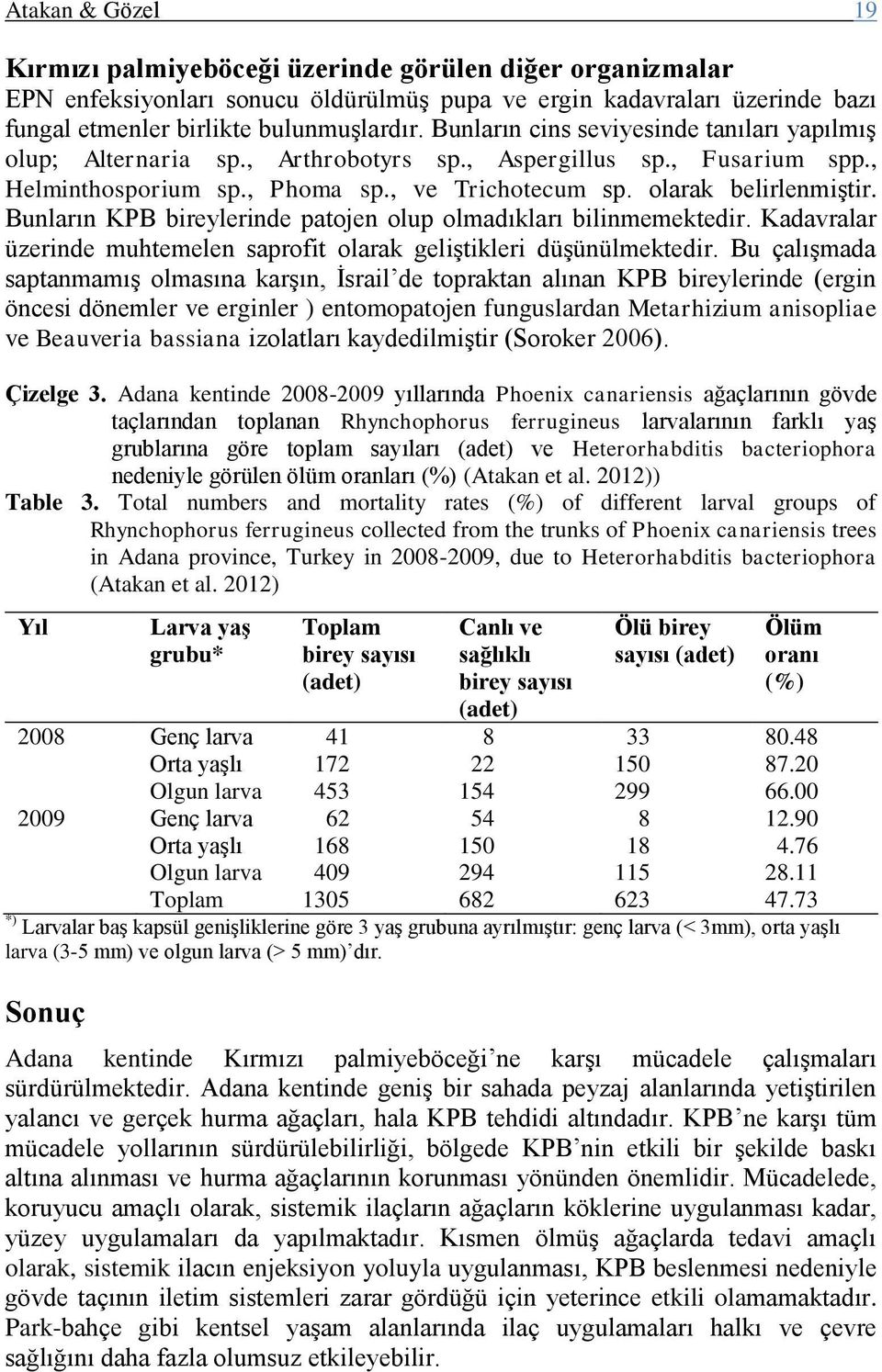 Bunların KPB lerinde patojen olup olmadıkları bilinmemektedir. Kadavralar üzerinde muhtemelen saprofit olarak geliştikleri düşünülmektedir.