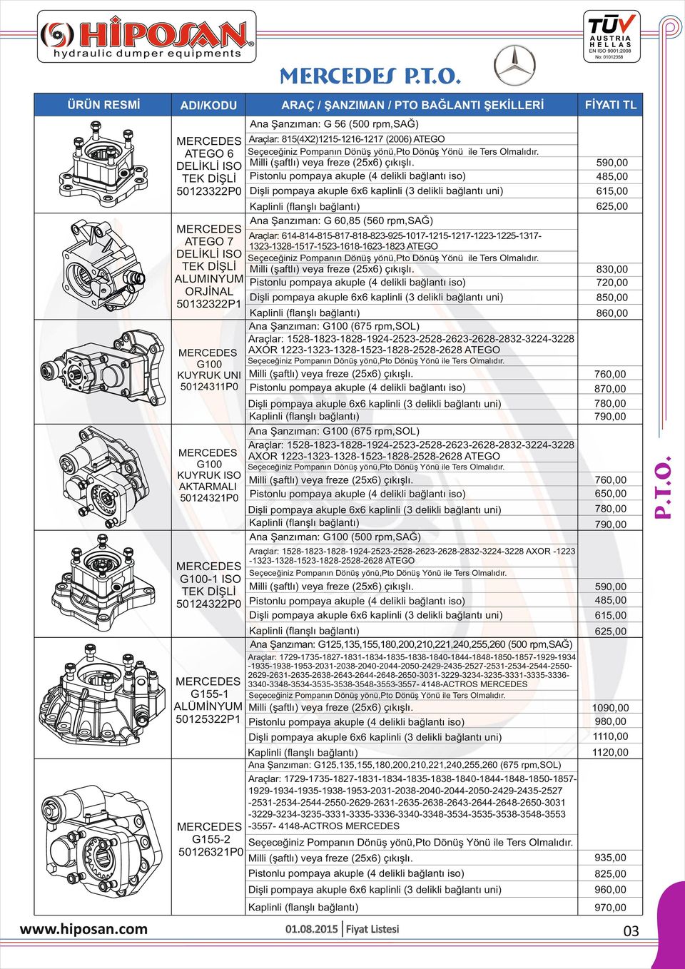 615,00 Ana Şanzıman: G 60,85 (560 rpm,sağ) 625,00 Araçlar: 614-814-815-817-818-823-925-1017-1215-1217-1223-1225-13171323-1328-1517-1523-1618-1623-1823 ATEGO 830,00 720,00 850,00 Ana Şanzıman: G100