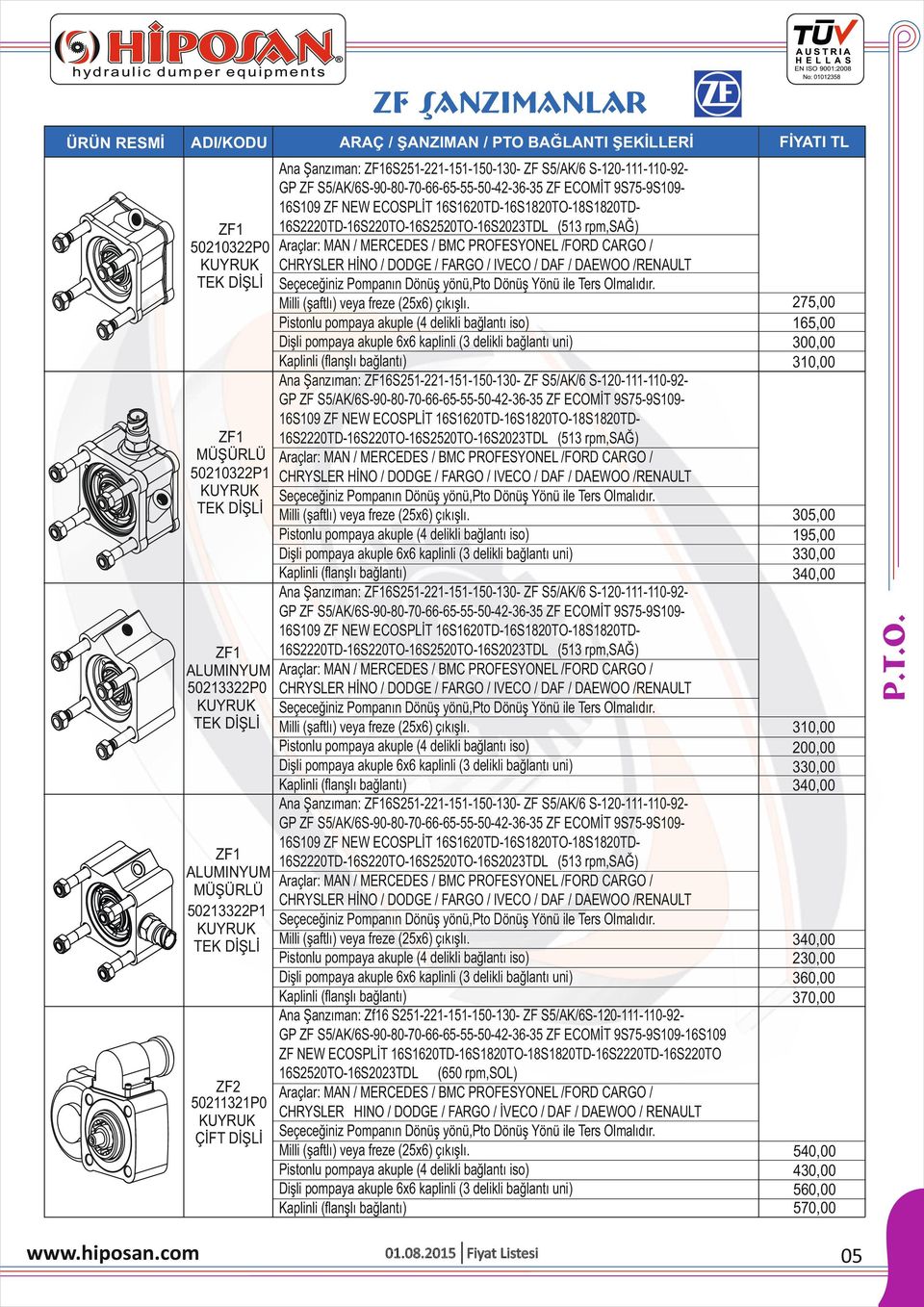 NEW ECOSPLİT 16S1620TD-16S1820TO-18S1820TD16S2TD-16STO-16S2520TO-16S2023TDL (513 rpm,sağ) Araçlar: MAN / MERCEDES / BMC PROFESYONEL /FORD CARGO / CHRYSLER HİNO / DODGE / FARGO / VECO / DAF / DAEWOO