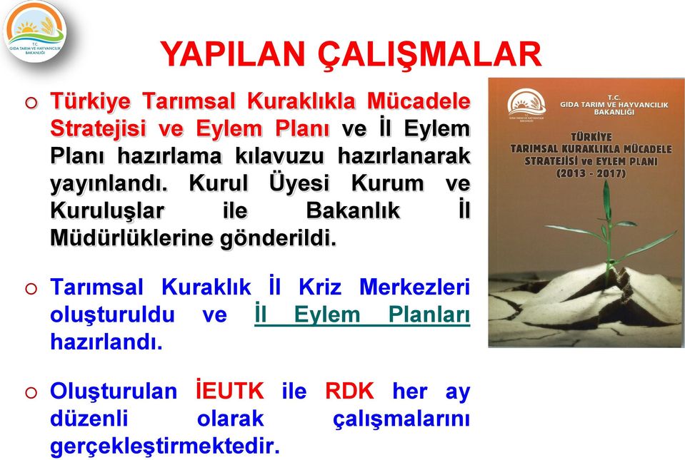 Kurul Üyesi Kurum ve Kuruluşlar ile Bakanlık İl Müdürlüklerine gönderildi.