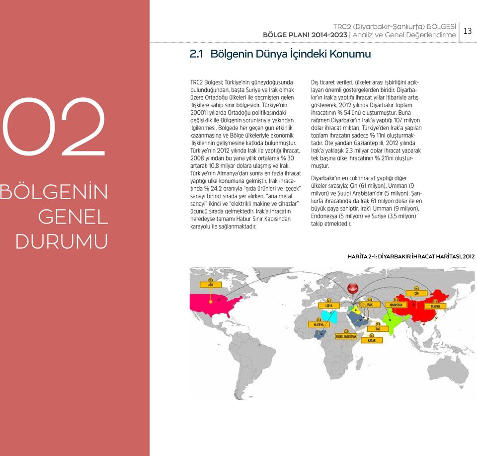 Türkiye nin 2000 li yıllarda Ortadoğu politikasındaki değişiklik ile Bölgenin sorunlarıyla yakından ilgilenmesi, Bölgede her geçen gün etkinlik kazanmasına ve Bölge ülkeleriyle ekonomik ilişkilerinin