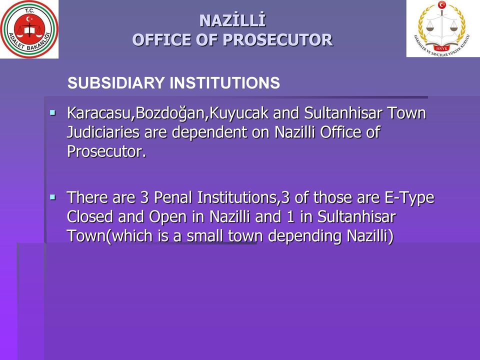 Nazilli Office of Prosecutor.