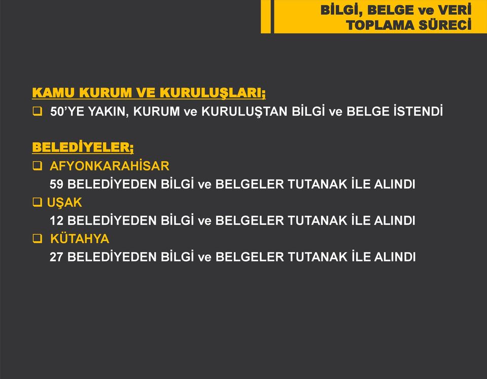 BELEDİYEDEN BİLGİ ve BELGELER TUTANAK İLE ALINDI UŞAK 12 BELEDİYEDEN BİLGİ ve