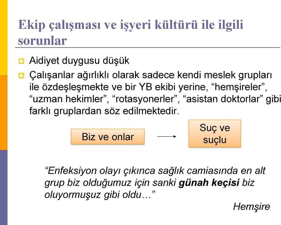 rotasyonerler, asistan doktorlar gibi farklı gruplardan söz edilmektedir.