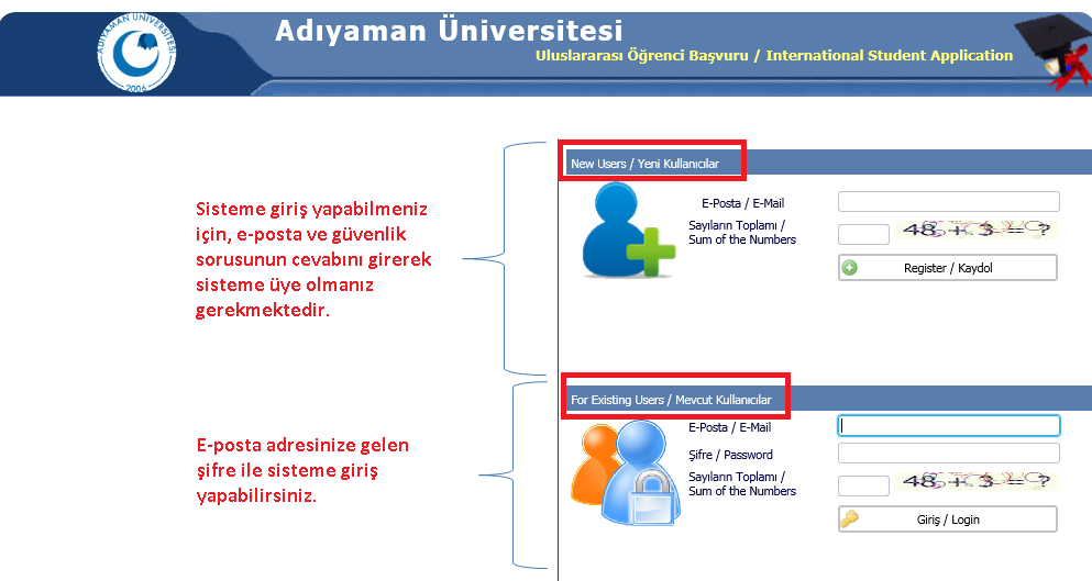 C- Başvurular a) Üniversitemiz web sayfasındaki linkten başvuru formu ile gerekli belgeleri tarayarak, sistem üzerinden akademik takvimde, belirtilen tarihler arasında online olarak başvuru