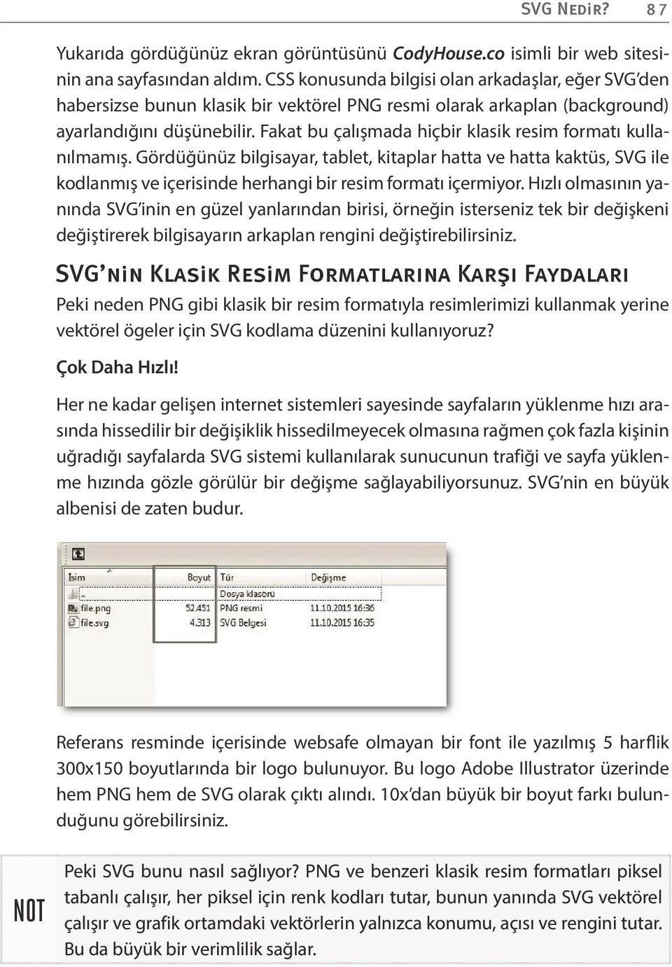 Fakat bu çalışmada hiçbir klasik resim formatı kullanılmamış. Gördüğünüz bilgisayar, tablet, kitaplar hatta ve hatta kaktüs, SVG ile kodlanmış ve içerisinde herhangi bir resim formatı içermiyor.