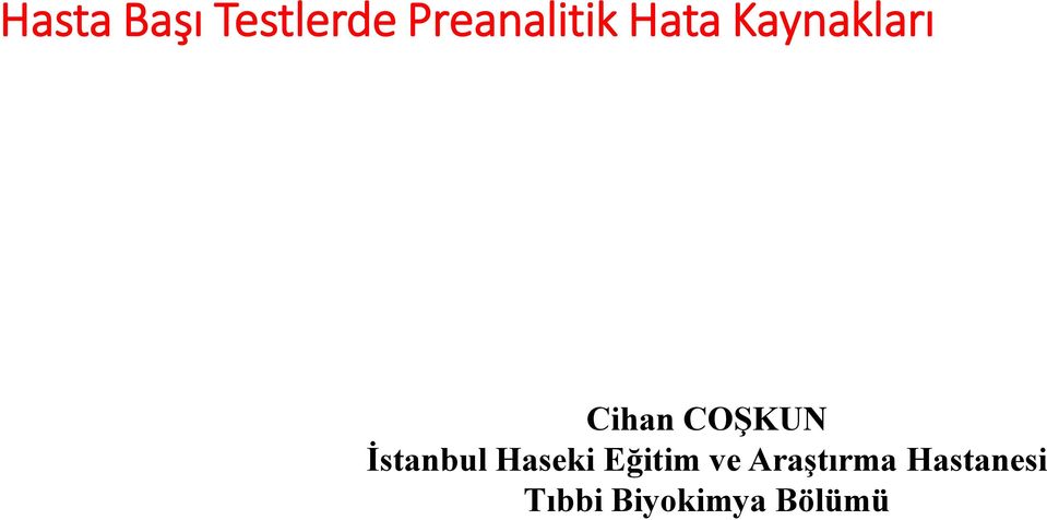 İstanbul Haseki Eğitim ve