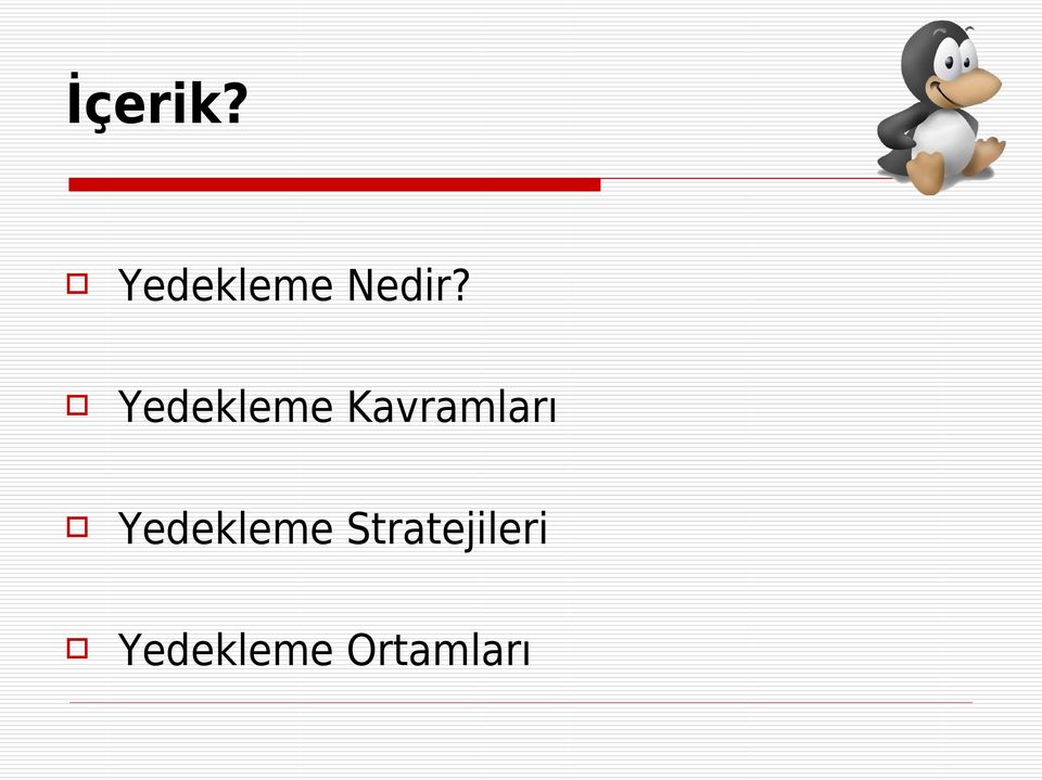 Yedekleme Kavramları