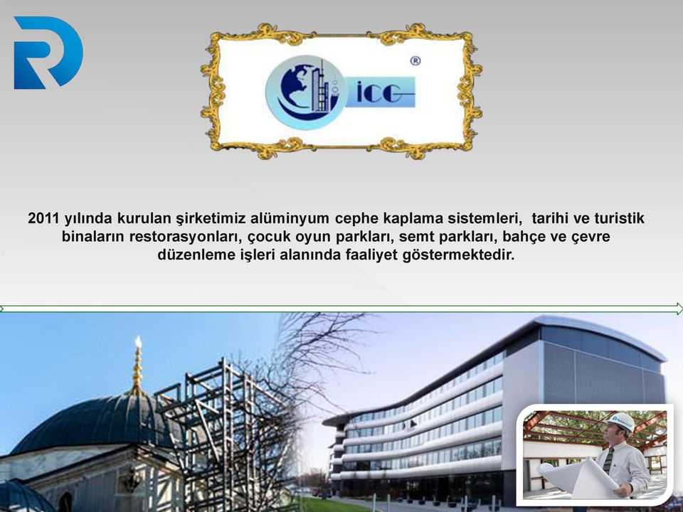 restorasyonları, çocuk oyun parkları, semt parkları,