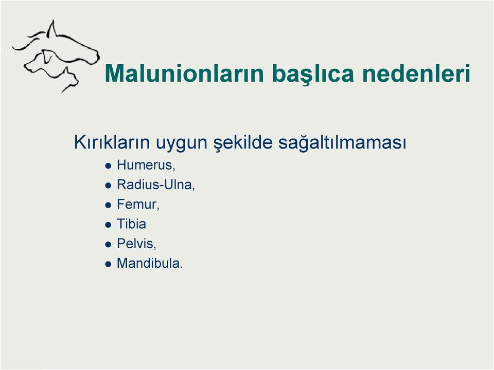 sağaltılmaması Humerus,