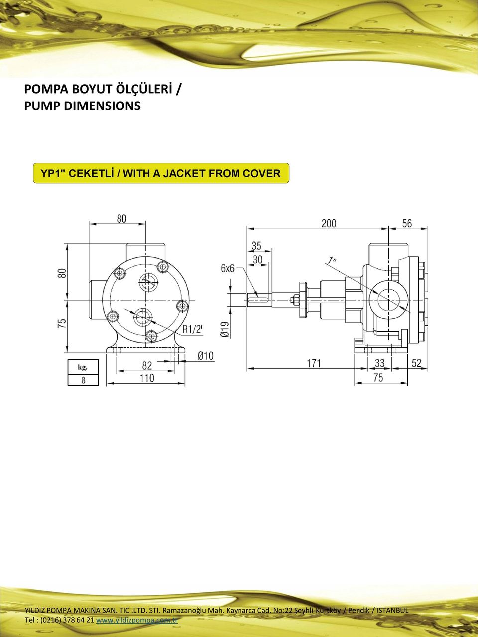 DIMENSIONS YP1"