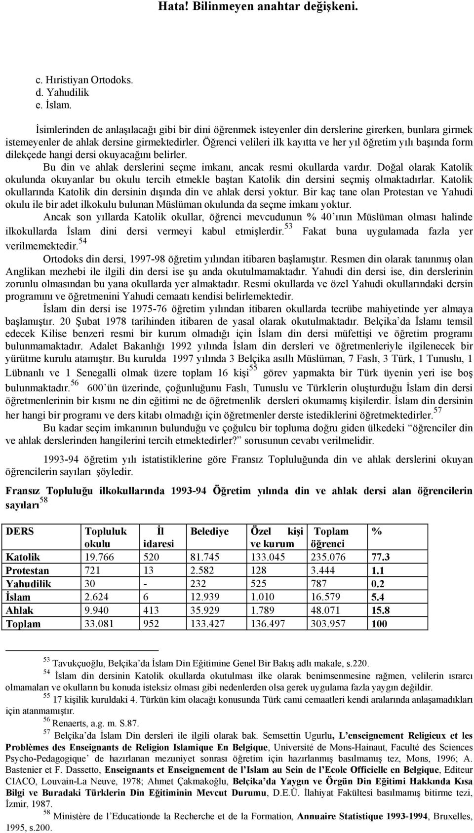 Doğal olarak Katolik okulunda okuyanlar bu okulu tercih etmekle baştan Katolik din dersini seçmiş olmaktadırlar. Katolik okullarında Katolik din dersinin dışında din ve ahlak dersi yoktur.