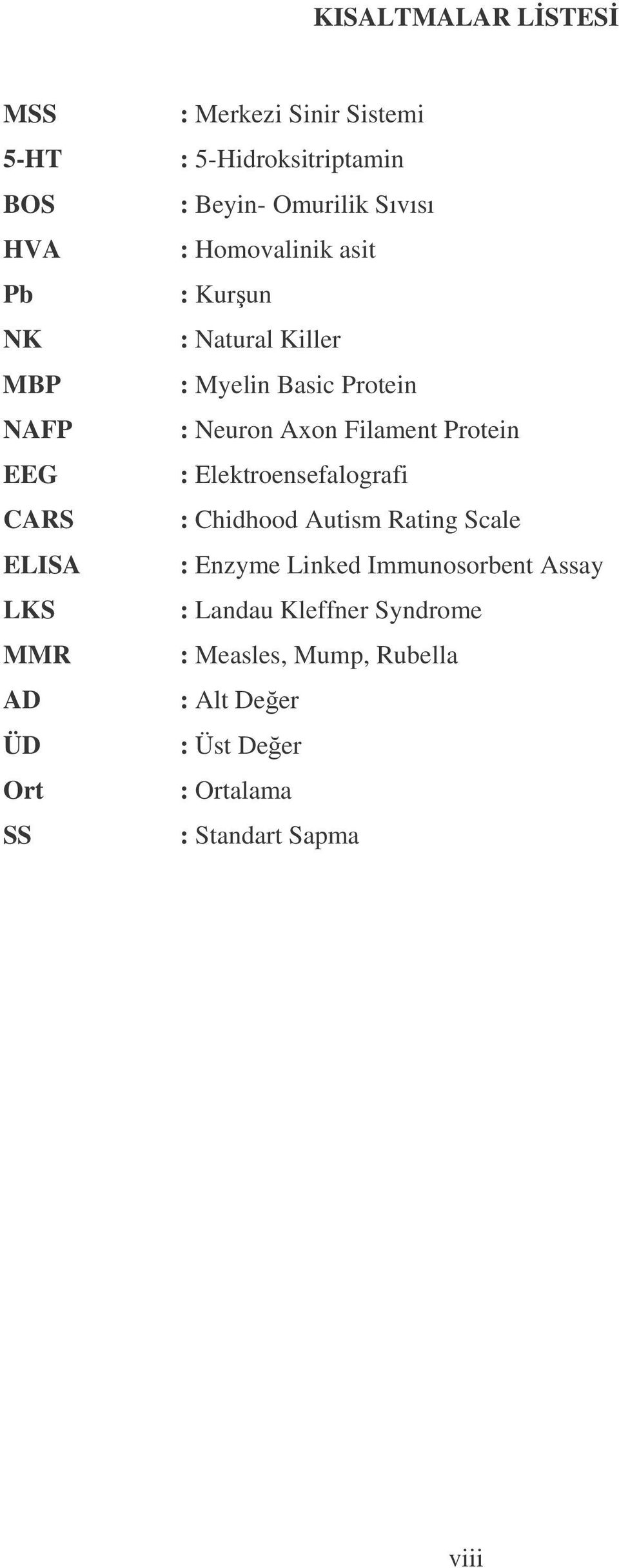 : Neuron Axon Filament Protein : Elektroensefalografi : Chidhood Autism Rating Scale : Enzyme Linked