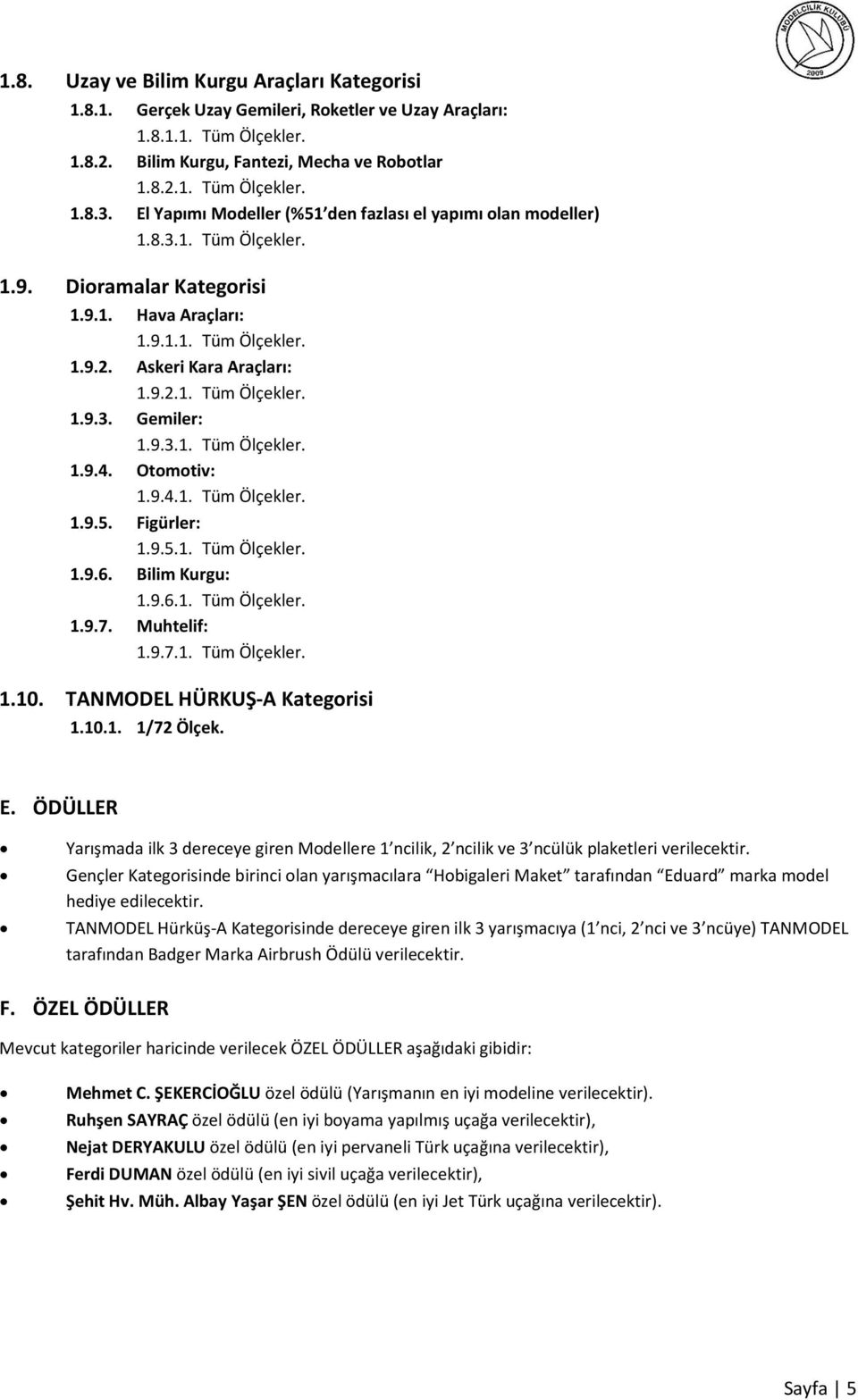 9.3.1. Tüm Ölçekler. 1.9.4. Otomotiv: 1.9.4.1. Tüm Ölçekler. 1.9.5. Figürler: 1.9.5.1. Tüm Ölçekler. 1.9.6. Bilim Kurgu: 1.9.6.1. Tüm Ölçekler. 1.9.7. Muhtelif: 1.9.7.1. Tüm Ölçekler. 1.10.