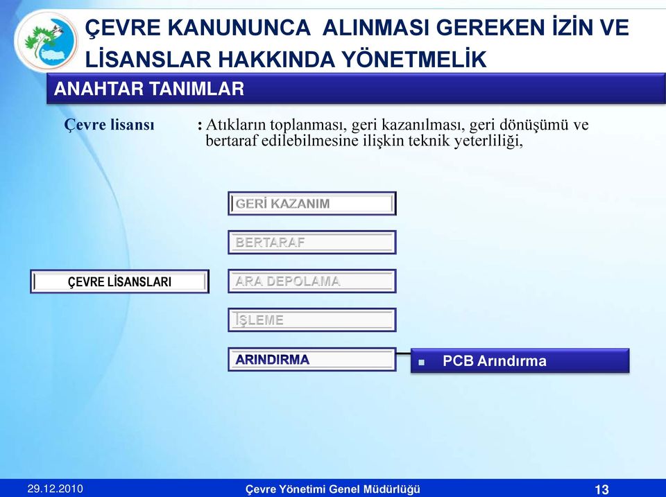 bertaraf edilebilmesine ilişkin teknik yeterliliği,