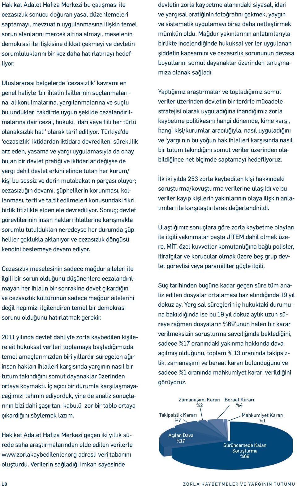 Uluslararası belgelerde cezasızlık kavramı en genel hal yle b r hlal n fa ller n n suçlanmalarına, alıkonulmalarına, yargılanmalarına ve suçlu bulundukları takd rde uygun şek lde cezalandırılmalarına