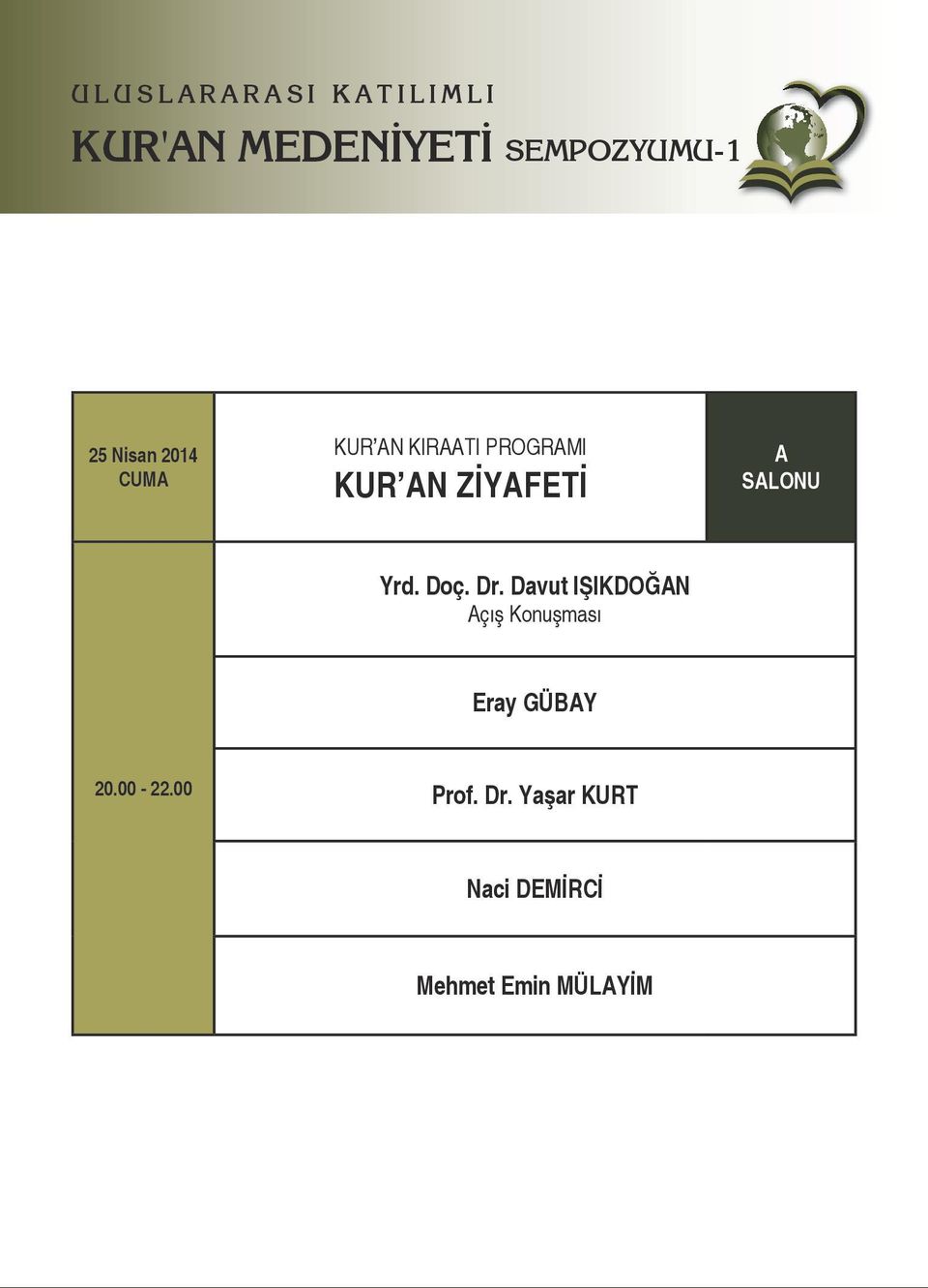 Doç. Dr. Davut IŞIKDOĞN çış Konuşması Eray GÜBY 20.