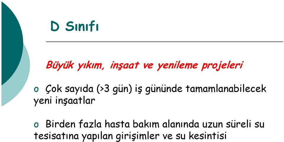 inşaatlar o Birden fazla hasta bakım alanında uzun