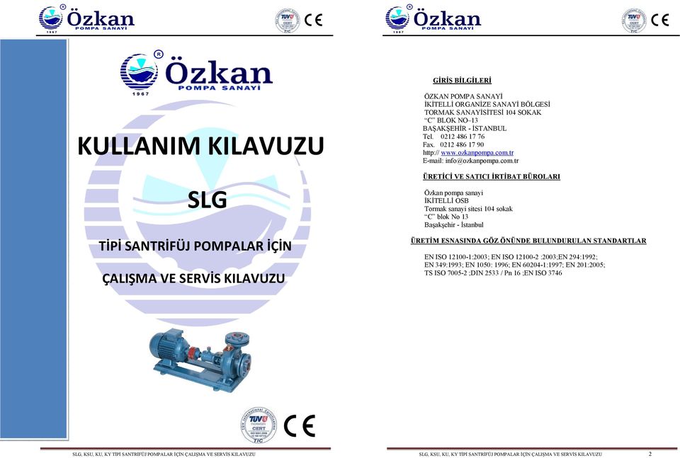 tr E-mail: info@ozkanpompa.com.