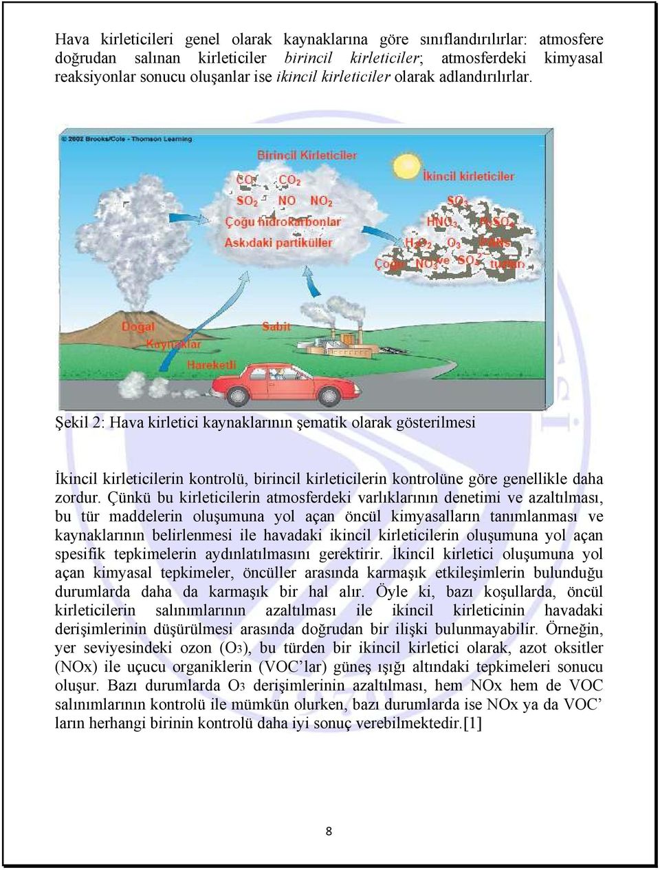 Çünkü bu kirleticilerin atmosferdeki varlıklarının denetimi ve azaltılması, bu tür maddelerin oluşumuna yol açan öncül kimyasalların tanımlanması ve kaynaklarının belirlenmesi ile havadaki ikincil