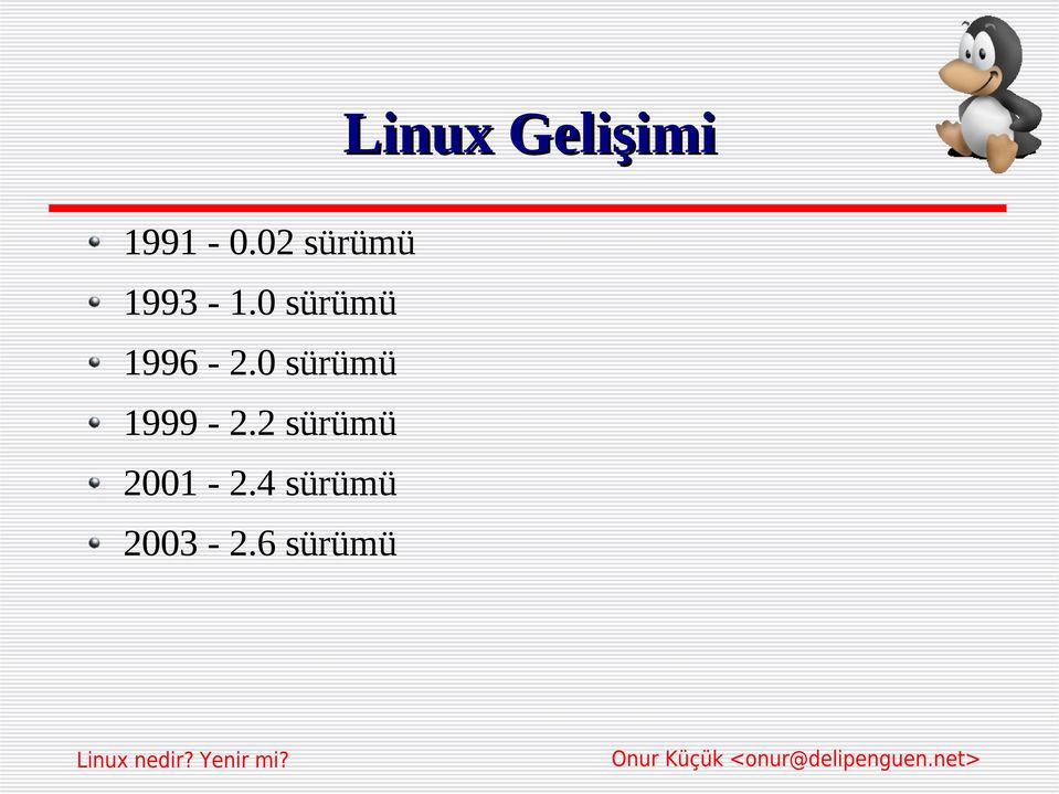 0 sürümü 1996-2.