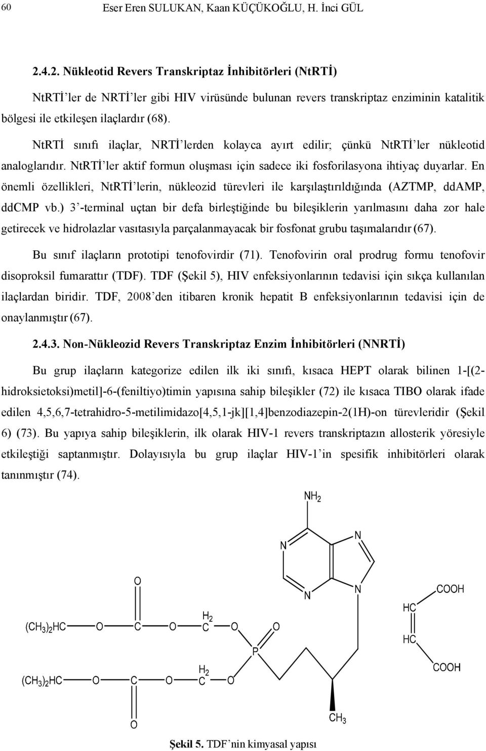 trti sınıfı ilaçlar, RTİ lerden kolayca ayırt edilir; çünkü trti ler nükleotid analoglarıdır. trti ler aktif formun oluşması için sadece iki fosforilasyona ihtiyaç duyarlar.