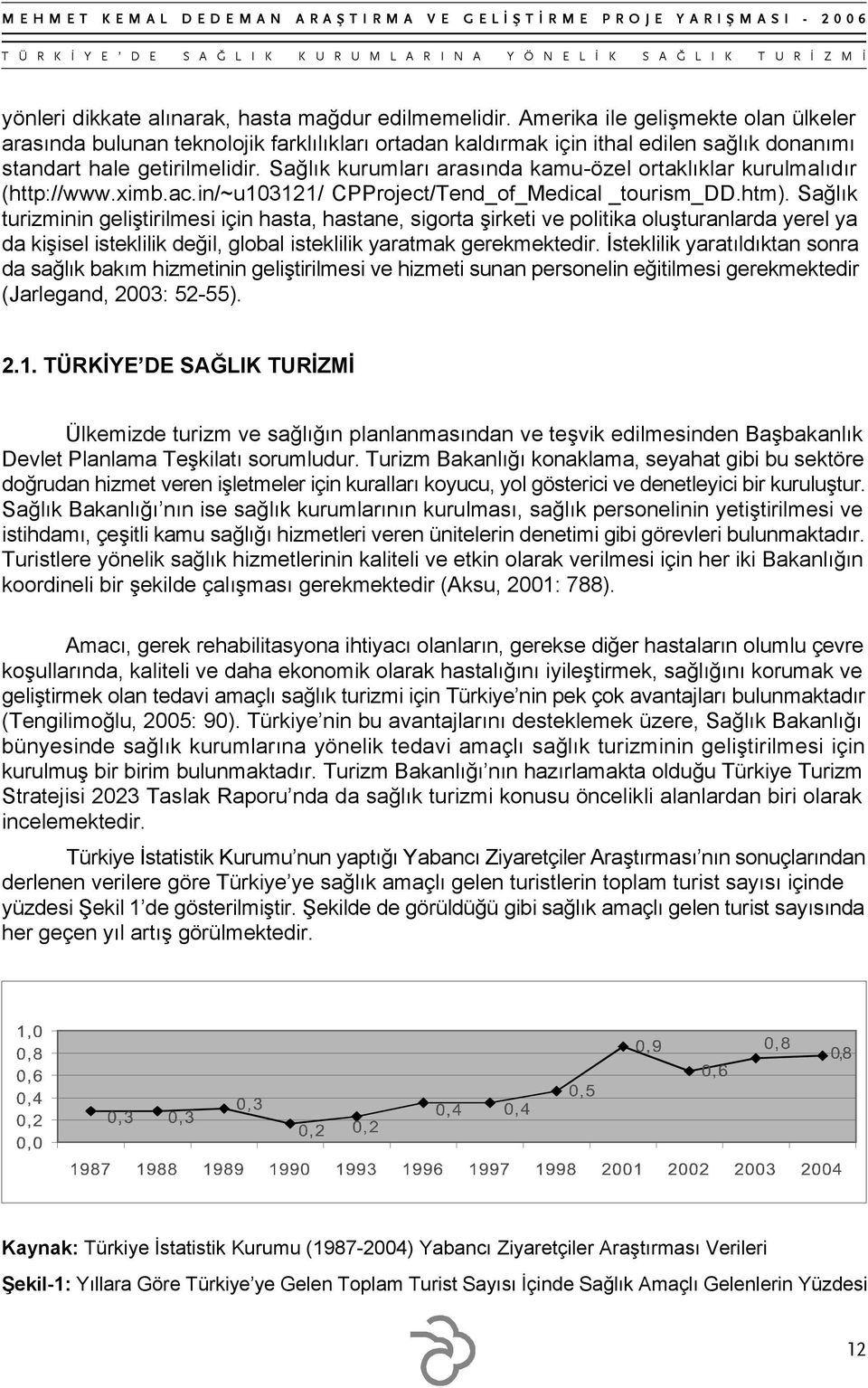 Sağlık kurumları arasında kamu-özel ortaklıklar kurulmalıdır (http://www.ximb.ac.in/~u103121/ CPProject/Tend_of_Medical _tourism_dd.htm).