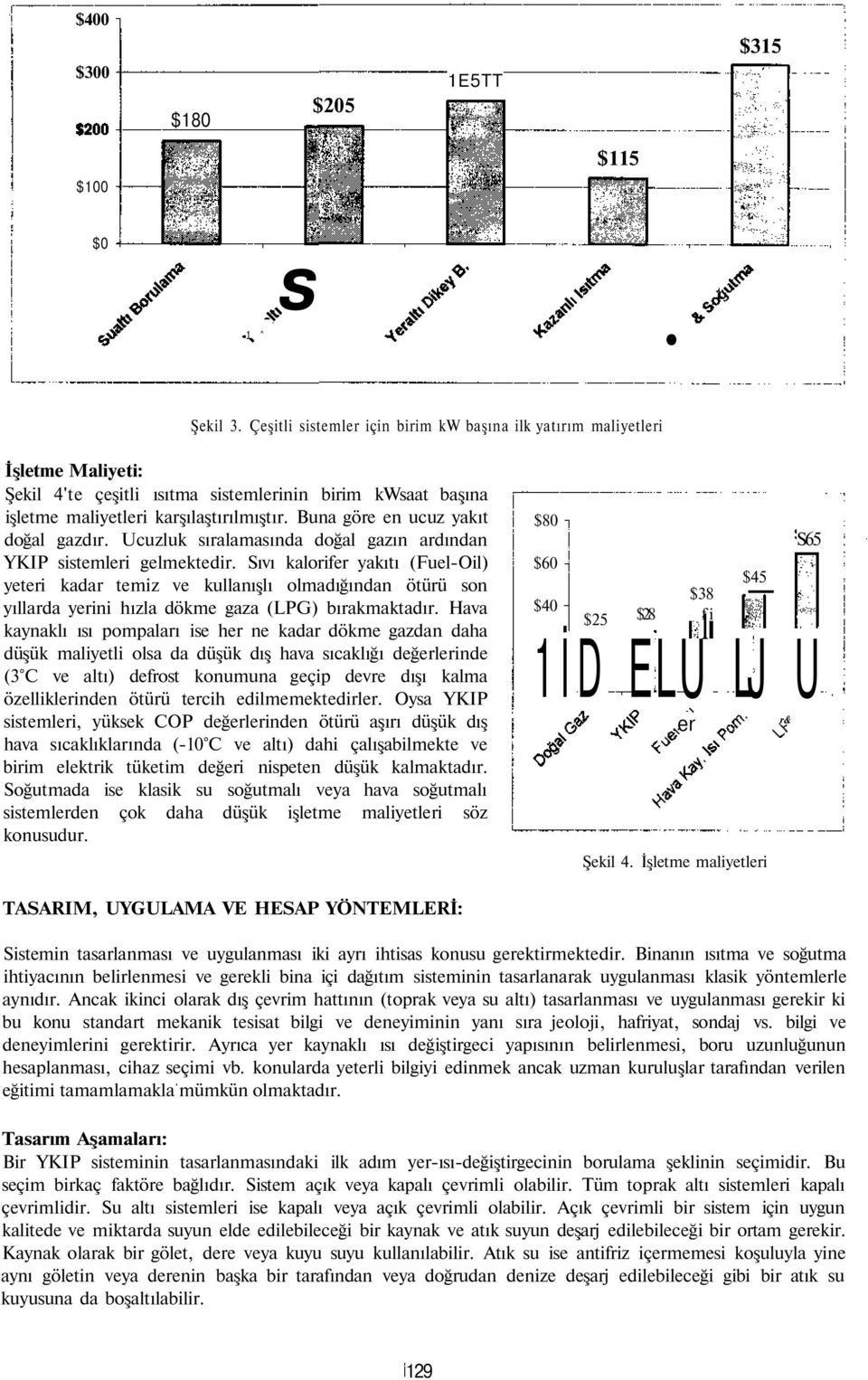 Buna göre en ucuz yakıt doğal gazdır. Ucuzluk sıralamasında doğal gazın ardından YKIP sistemleri gelmektedir.