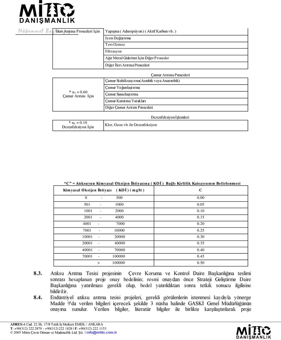 10 Dezenfeksiyon İçin Çamur Arıtma Prosesleri Çamur Stabilizasyonu(Aerobik veya Aneorobik) Çamur Yoğunlaştırma Çamur Susuzlaştırma Çamur Kurutma Yatakları Diğer Çamur Arıtım Prosesleri Dezenfeksiyon