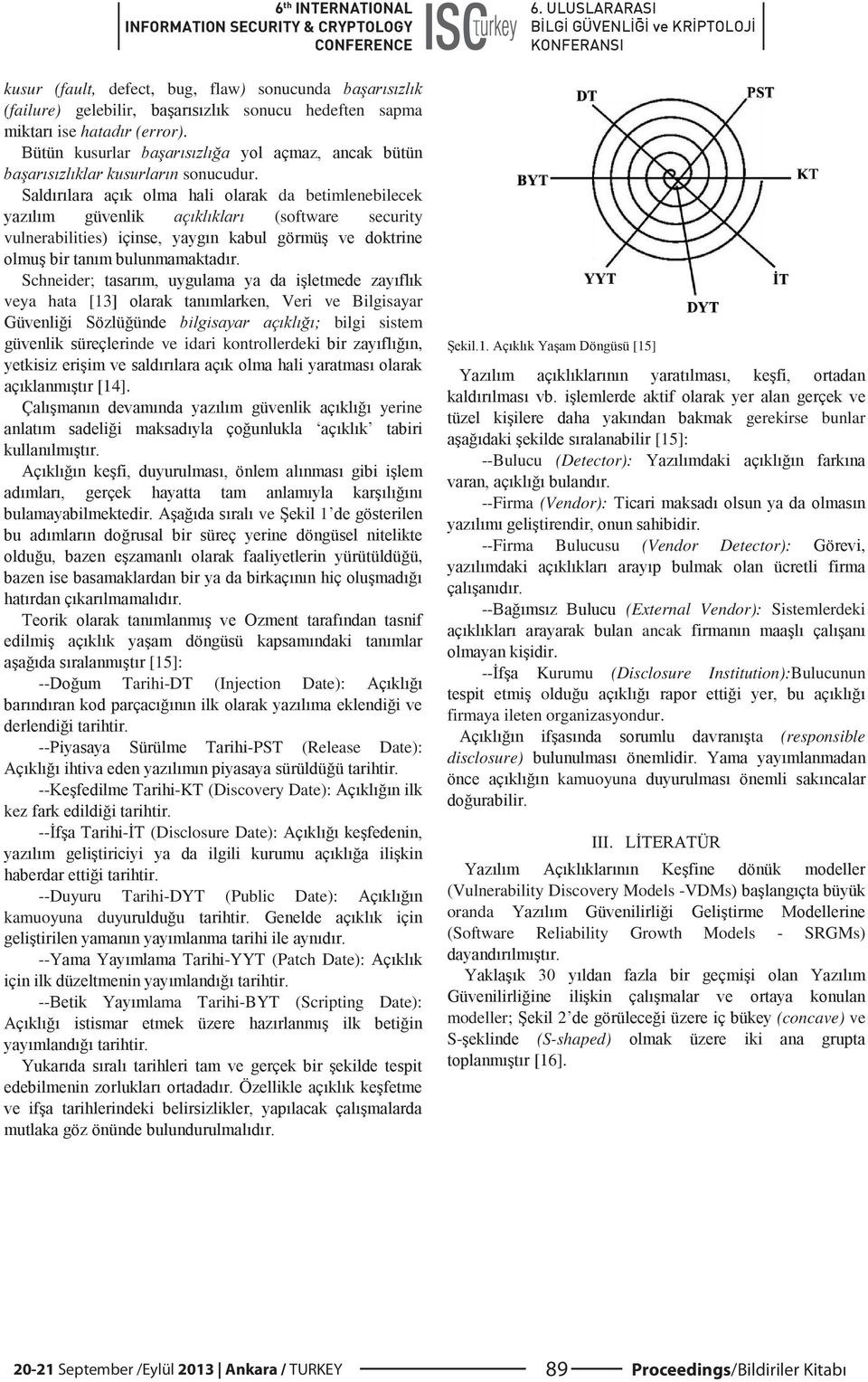 yerine ve 1, [15]: -- Tarihi-DT (Injection Date): -- -PST (Release Date): -- -KT (Discovery Date): kez -- - (Disclosure Date): --Duyuru Tarihi-DYT (Public Date): kamuoyuna duy -- -YYT (Patch Date):