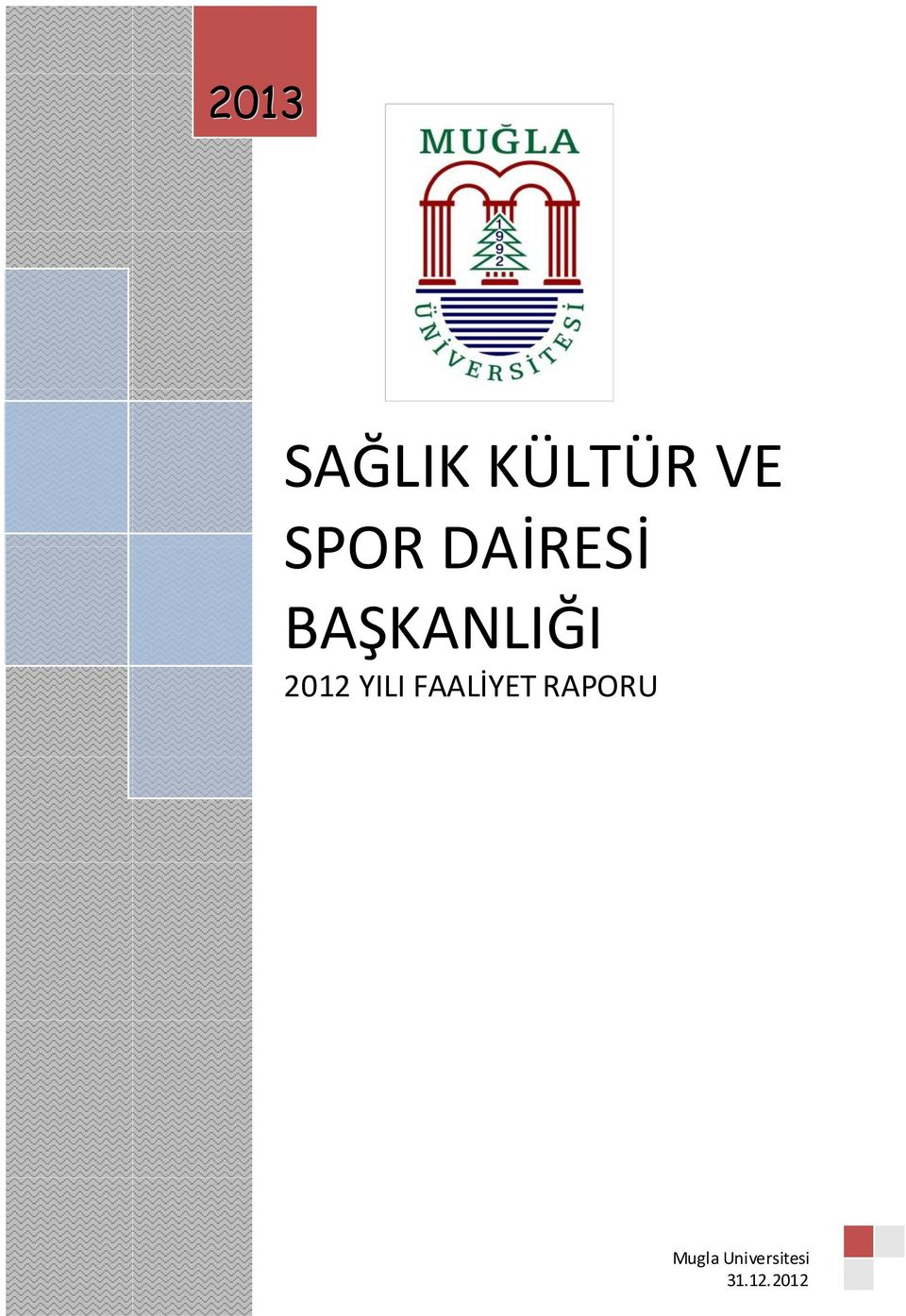 2012 YILI FAALİYET RAPORU