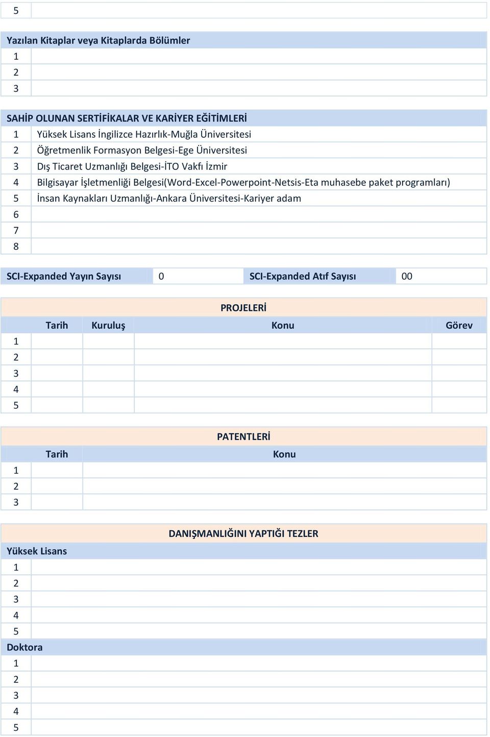 Belgesi(Word-Excel-Powerpoint-Netsis-Eta muhasebe paket programları) İnsan Kaynakları Uzmanlığı-Ankara Üniversitesi-Kariyer adam