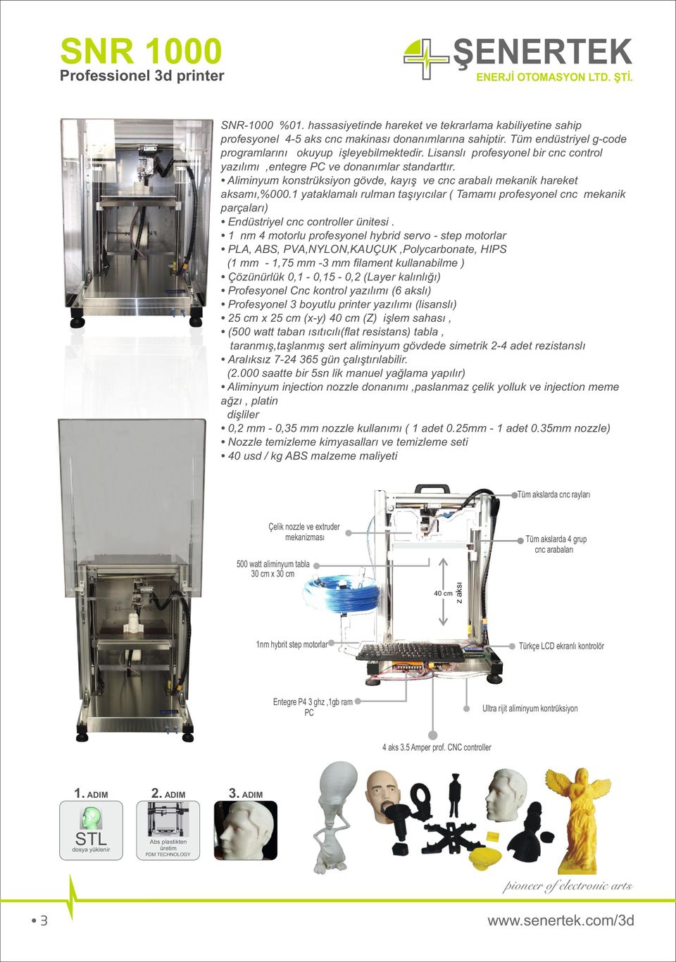 Aliminyum konstrüksiyon gövde, kayış ve cnc arabalı mekanik hareket aksamı,%000.1 yataklamalı rulman taşıyıcılar ( Tamamı profesyonel cnc mekanik parçaları) Endüstriyel cnc controller ünitesi.