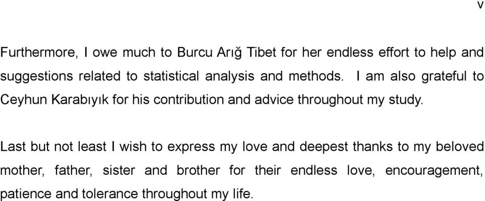 I am also grateful to Ceyhun Karabıyık for his contribution and advice throughout my study.