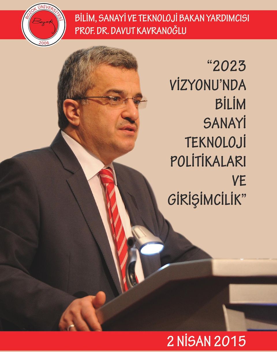 DAVUT KAVRANOĞLU 2023 VİZYONU NDA