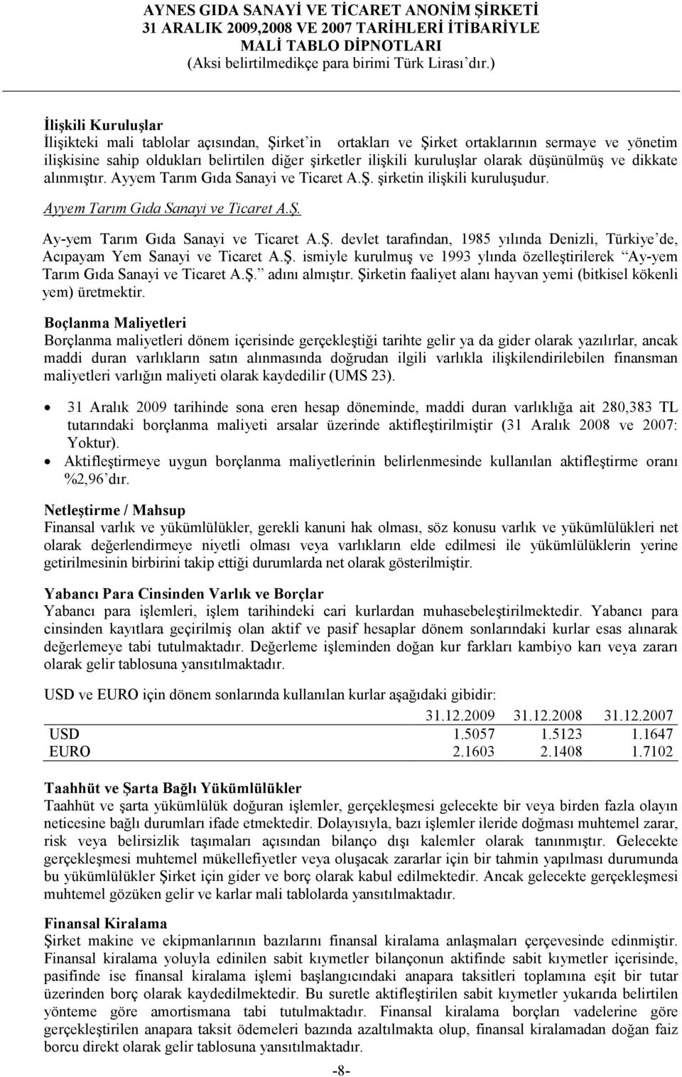 Ş. ismiyle kurulmuş ve 1993 ylında özelleştirilerek Ay-yem Tarım Gıda Sanayi ve Ticaret A.Ş. adını almıştır. Şirketin faaliyet alanı hayvan yemi (bitkisel kökenli yem) üretmektir.