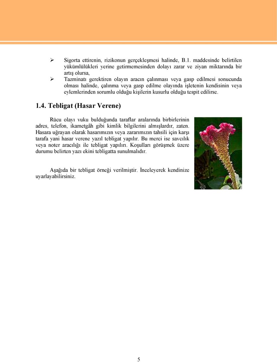 halinde, çalınma veya gasp edilme olayında işletenin kendisinin veya eylemlerinden sorumlu olduğu kişilerin kusurlu olduğu tespit edilirse. 1.4.