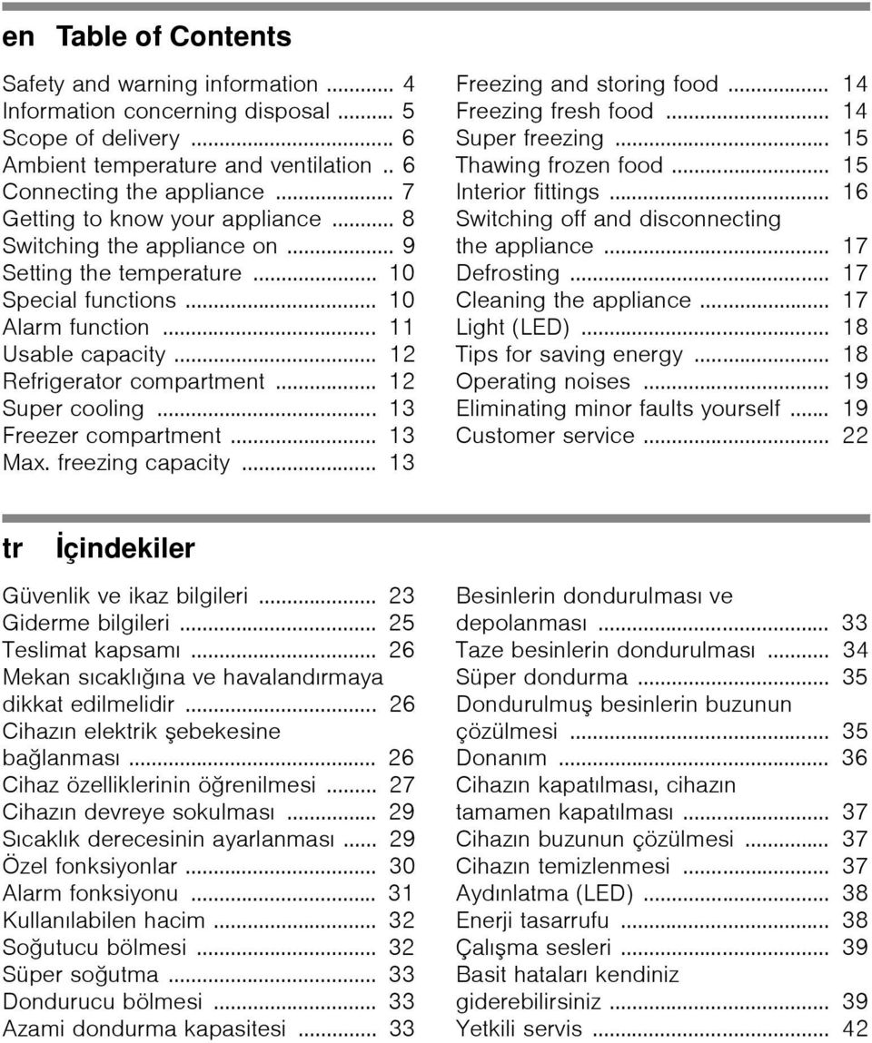.. 12 Super cooling... 13 Freezer compartment... 13 Max. freezing capacity... 13 Freezing and storing food... 14 Freezing fresh food... 14 Super freezing... 15 Thawing frozen food.