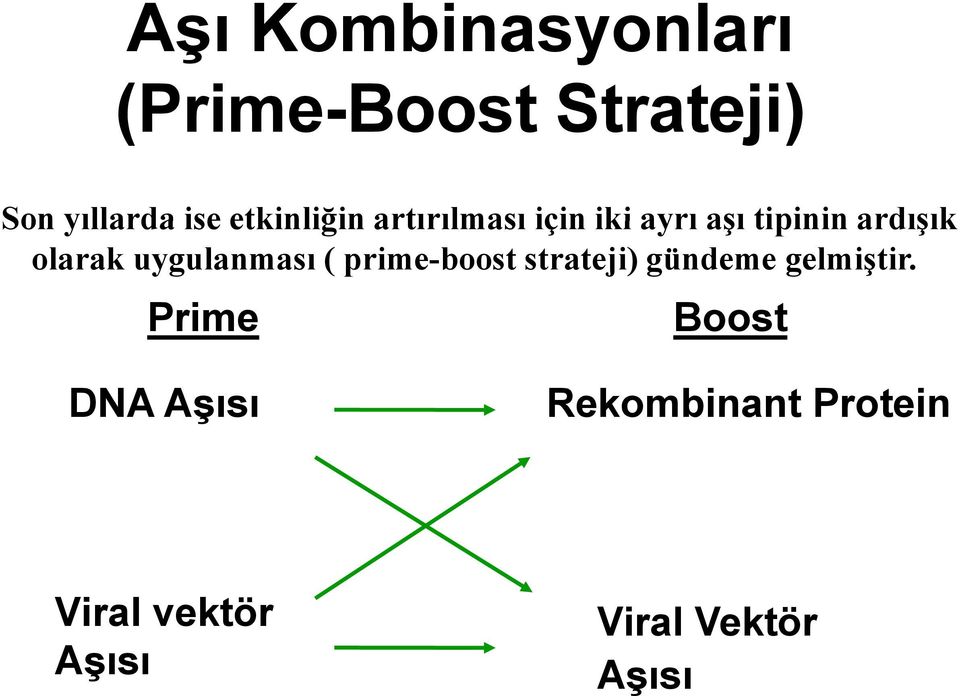 uygulanması ( prime-boost strateji) gündeme gelmiştir.