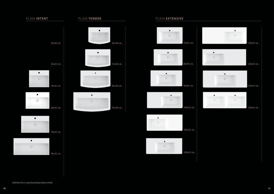 90x45 cm. 120x45 cm. 60x42 cm. 95x48 cm. 100x45 cm. 120x45 cm. 70x42 cm.