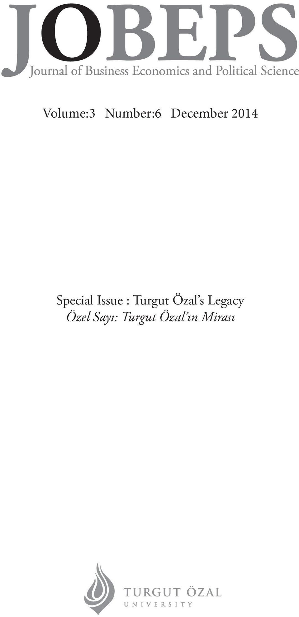 Issue : Turgut Özal s