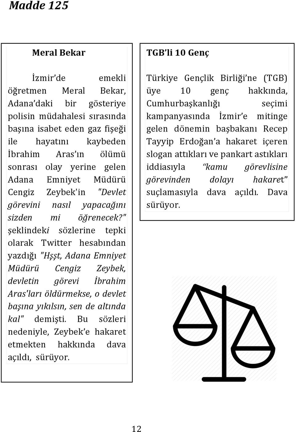 " şeklindeki sözlerine tepki olarak Twitter hesabından yazdığı "Hşşt, Adana Emniyet Müdürü Cengiz Zeybek, devletin görevi İbrahim Aras'ları öldürmekse, o devlet başına yıkılsın, sen de altında kal"