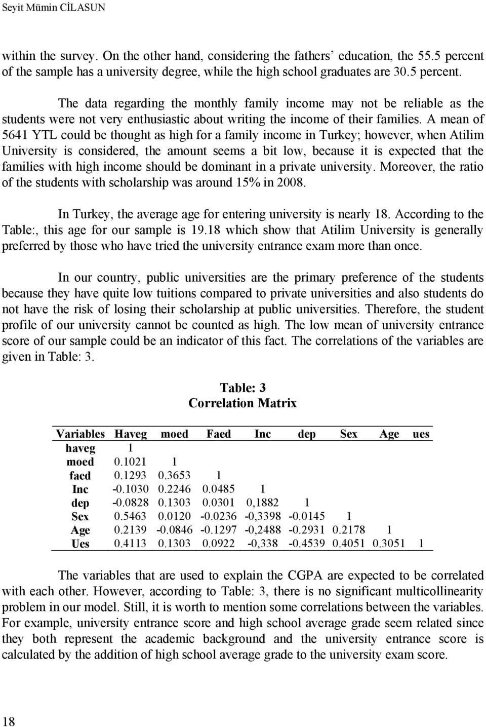 The data regarding the monthly family income may not be reliable as the students were not very enthusiastic about writing the income of their families.