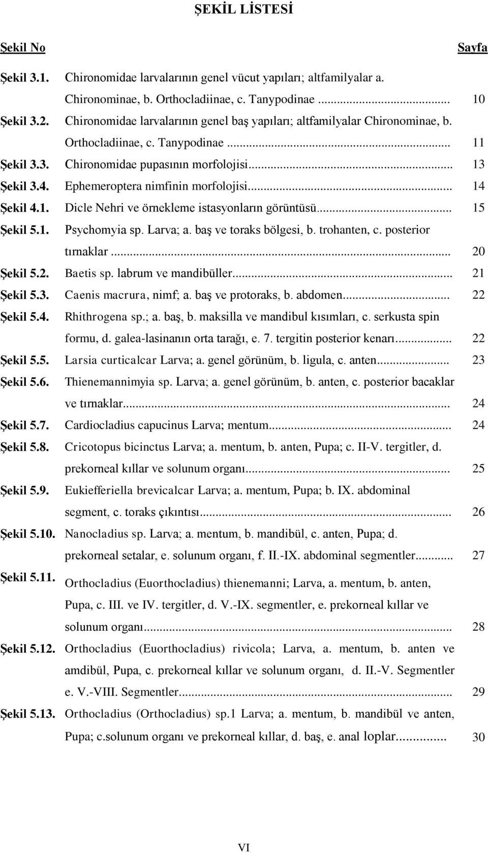 Ephemeroptera nimfinin morfolojisi... 14 Şekil 4.1. Dicle Nehri ve örnekleme istasyonların görüntüsü... 15 Şekil 5.1. Psychomyia sp. Larva; a. baş ve toraks bölgesi, b. trohanten, c.