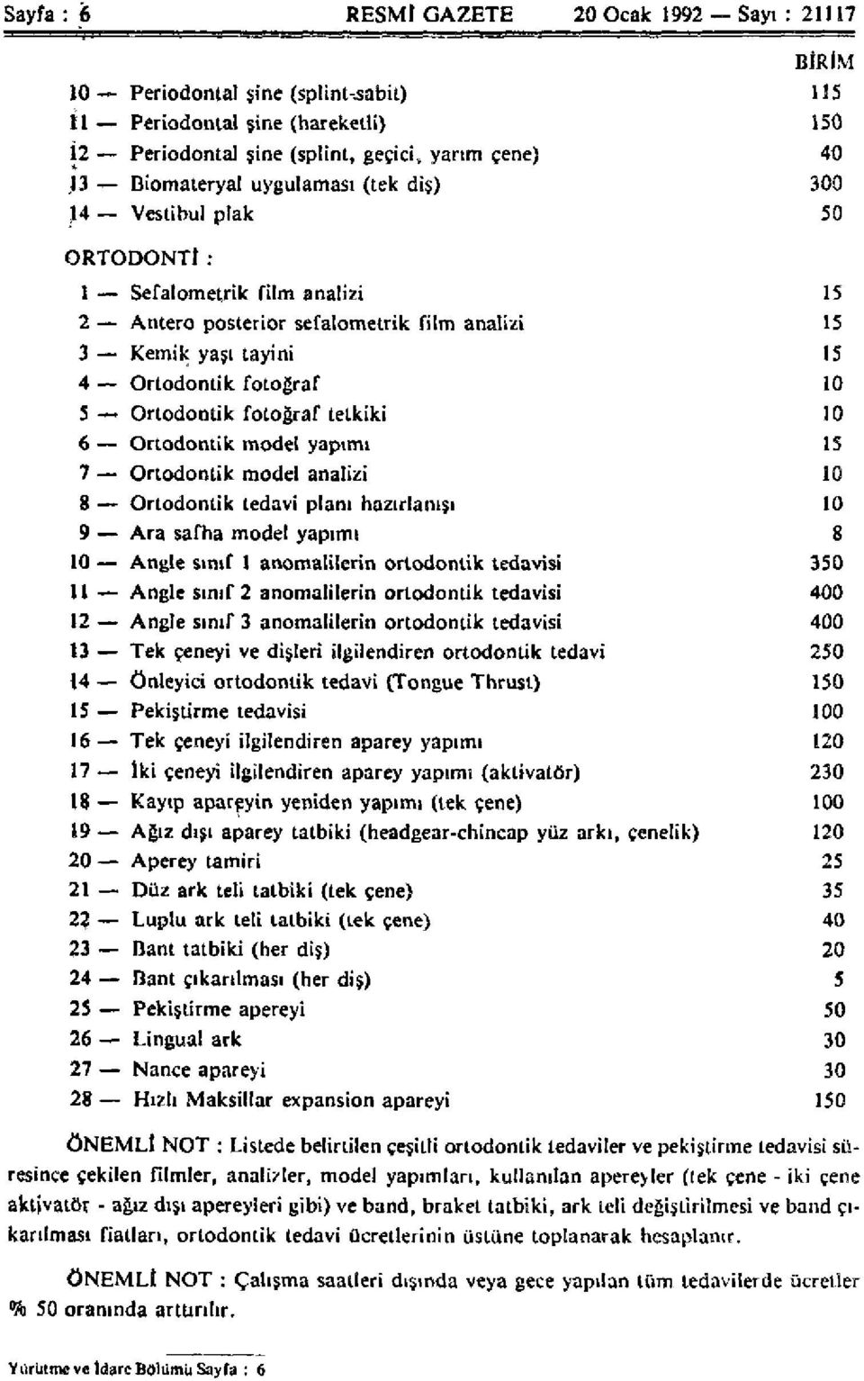 fotoğraf tetkiki 10 6 Ortodontik model yapımı 15 7 Ortodontik model analizi 10 8 Ortodontik tedavi planı hazırlanışı 10 9 Ara safha model yapımı 8 10 Angle sınıf 1 anomalilerin ortodontik tedavisi